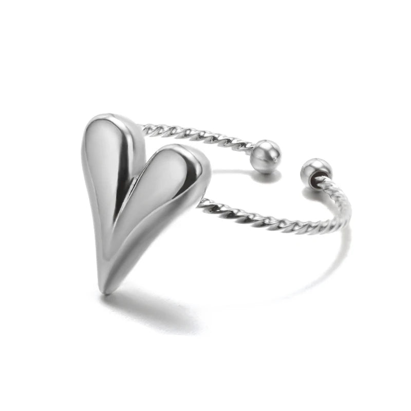 Gold-Tone Stainless Steel Cocktail Ring | Wovetsa