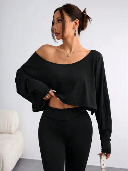 Asymmetric Neck Sleeveless Stretch Knit Top | Wovetsa