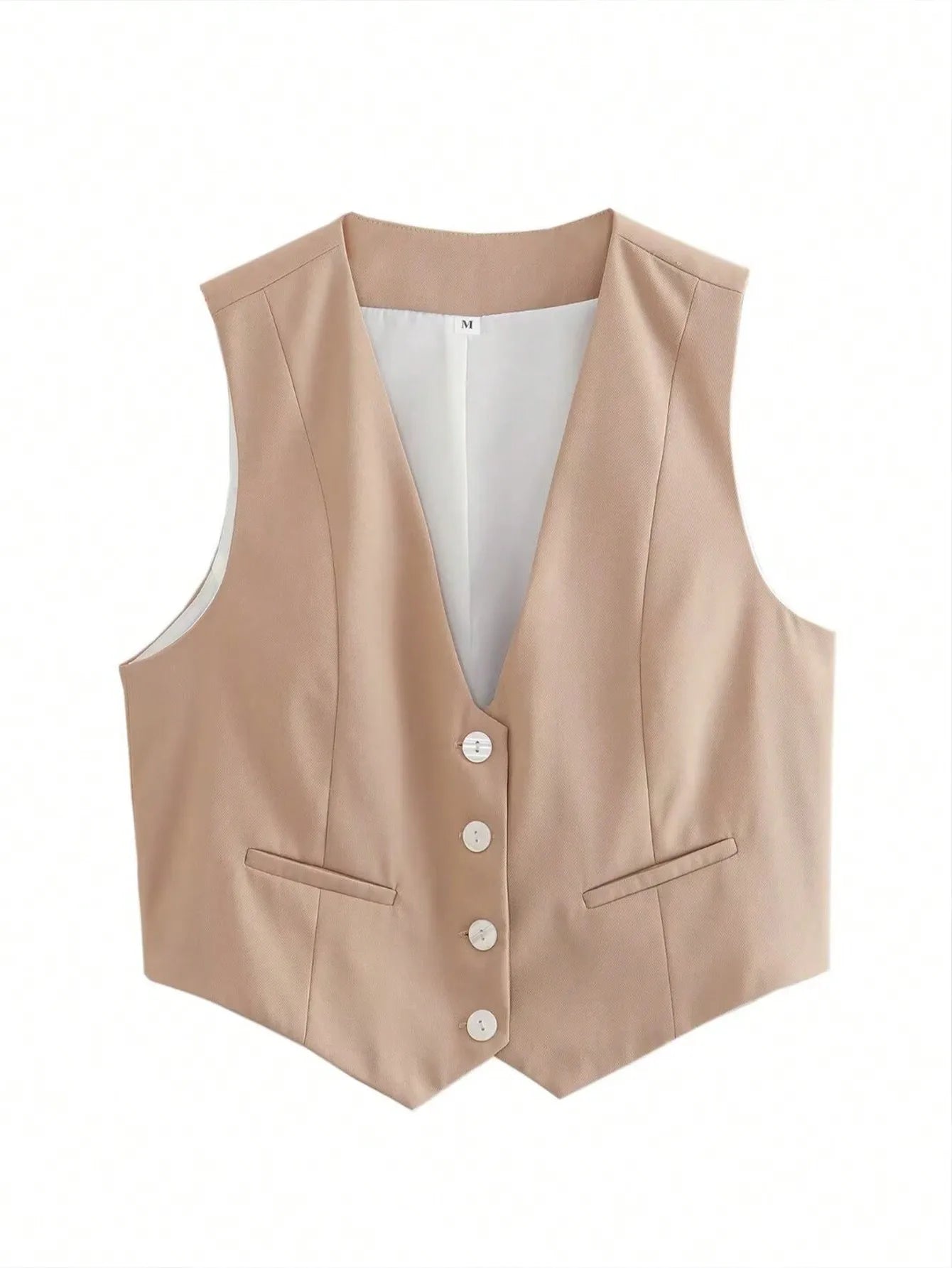Cropped Suit Vest | Wovetsa
