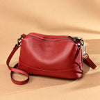 Genuine Cowhide Leather Shoulder Bag | Wovetsa