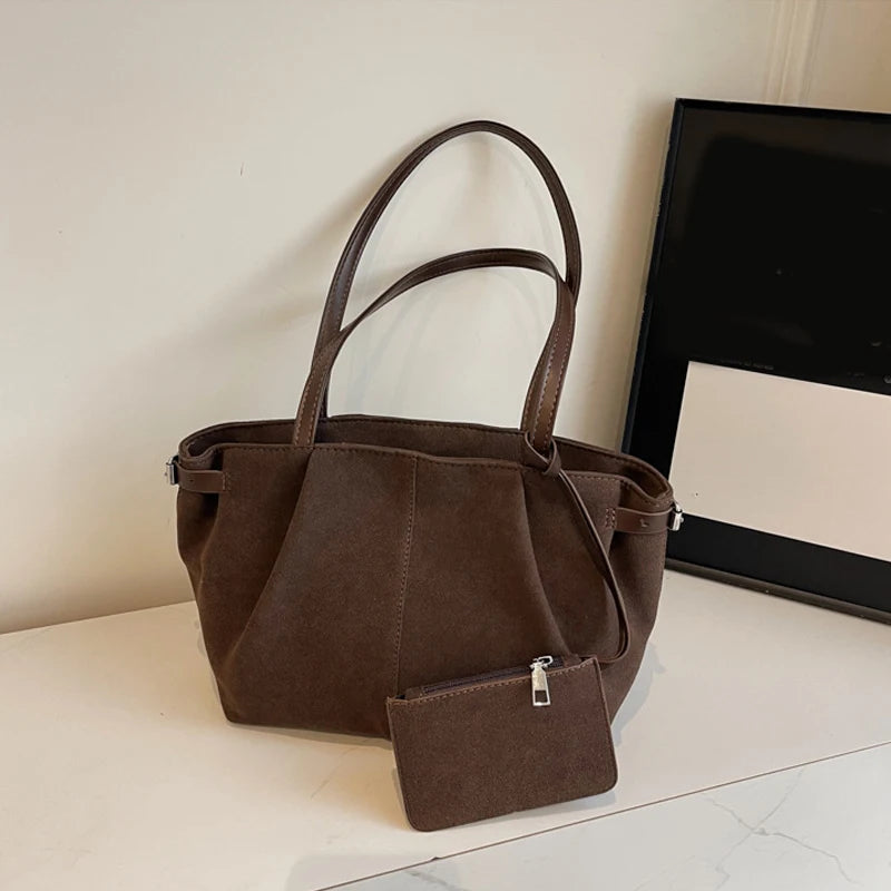 Suede Shoulder Bag | Wovetsa