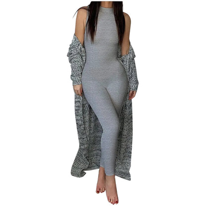 Sleeveless Slim Pencil Jumpsuit | Wovetsa