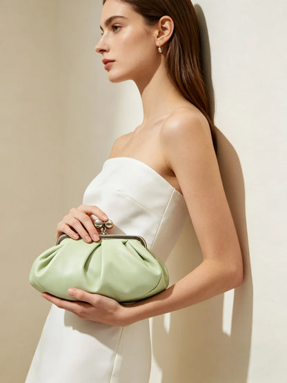 Kisslock Frame Clutch Evening Bag | Wovetsa
