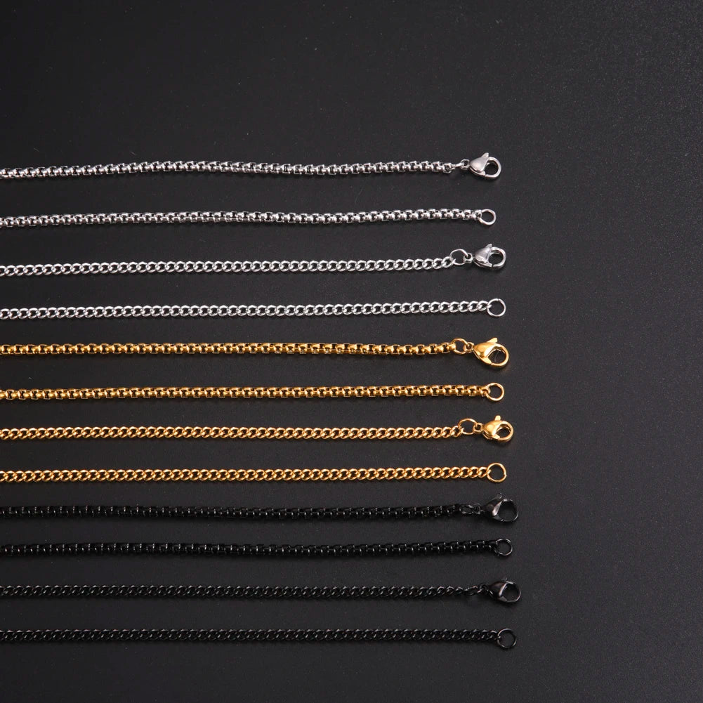 60cm Stainless Steel Chain Necklace | Wovetsa