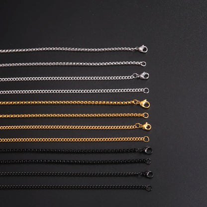 60cm Stainless Steel Chain Necklace | Wovetsa