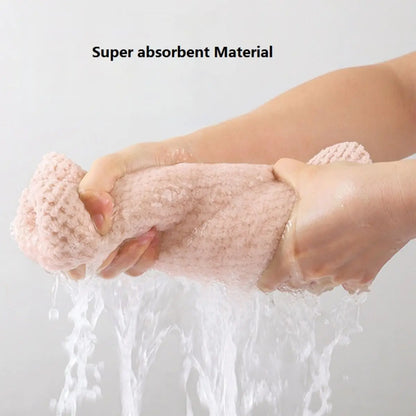 Microfiber Hair Towel Wrap Fast Drying Button-Down | Wovetsa