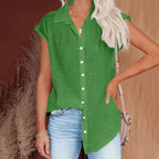 Loose Short Sleeve Casual Shirt | Wovetsa