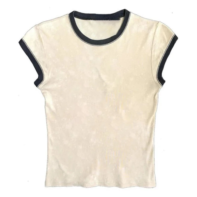 Y2K Bow-Trim Crop Tank Top | Wovetsa
