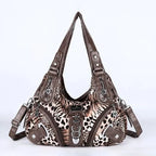 Leopard Print Hobo Shoulder Bag | Wovetsa