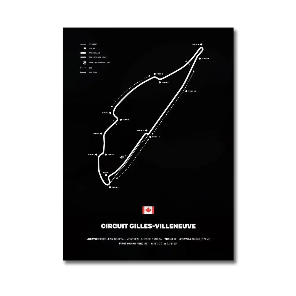 Formula 1 Racing Canvas Wall Art Print | Wovetsa