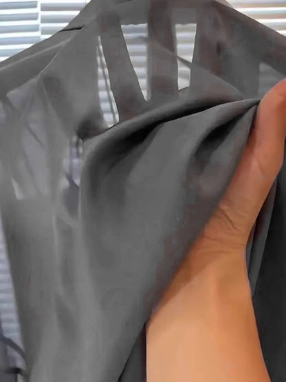 Plus Size Ice Silk Chiffon Blouse | Wovetsa