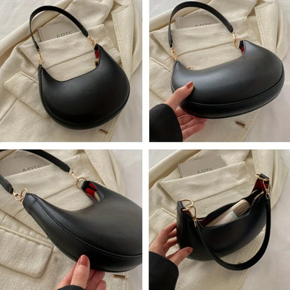 Sequin Half Moon Shoulder Bag | Wovetsa