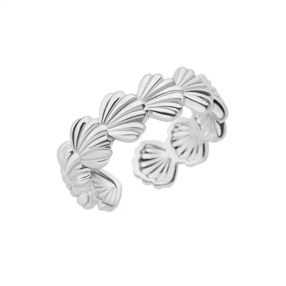 Gold-Tone Stainless Steel Cocktail Ring | Wovetsa