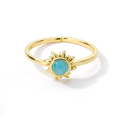 Gold-Tone Stainless Steel Cocktail Ring | Wovetsa