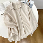 Lyocell Linen Long Sleeve Cardigan Shirt | Wovetsa