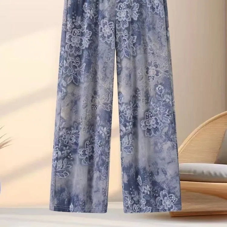 Plus Size Straight Leg Elastic Waist Pants | Wovetsa