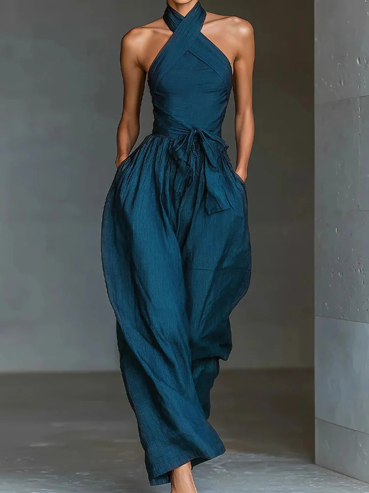Women's Wide Leg Jumpsuit | Sophisticated Summer Resort Wear One Piece
