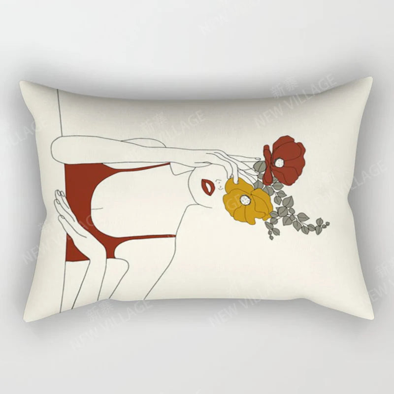 Boho Geometric Throw Pillow Cover | Wovetsa