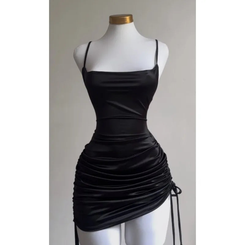 Lace-Up Halter Bodycon Dress | Wovetsa