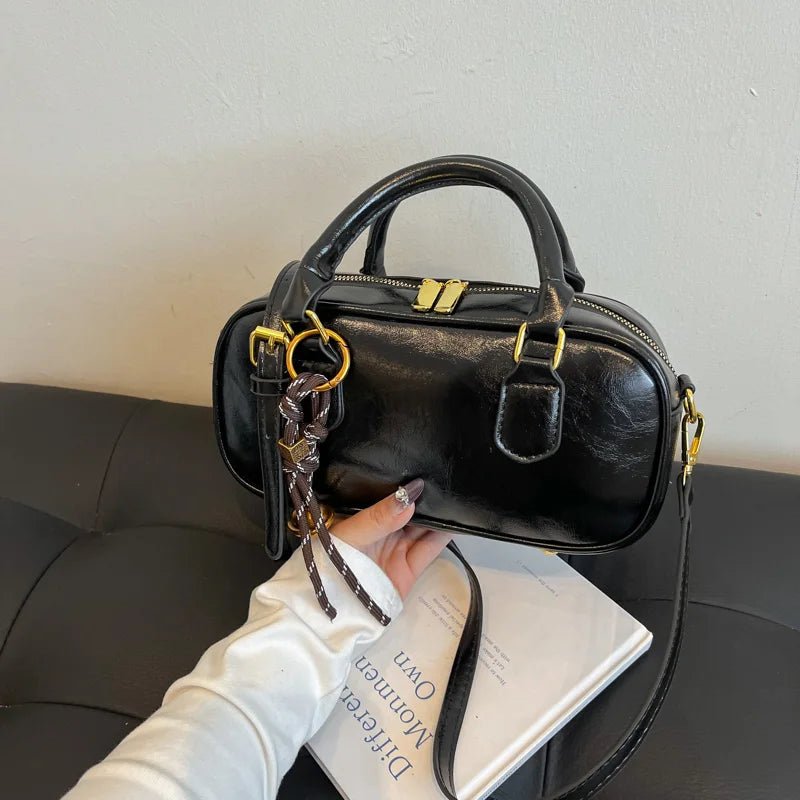 Vintage Mini PU Leather Shoulder Bag | Wovetsa