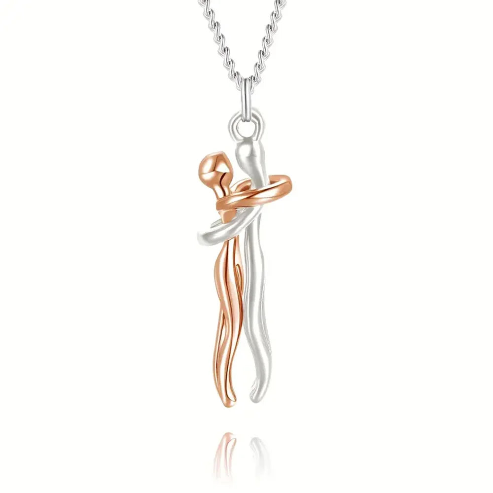 Hug Pendant Necklace for Couples | Wovetsa