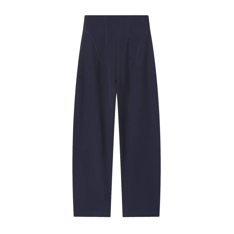 High Collar Slim Blazer & Wide Leg Trouser Set | Wovetsa