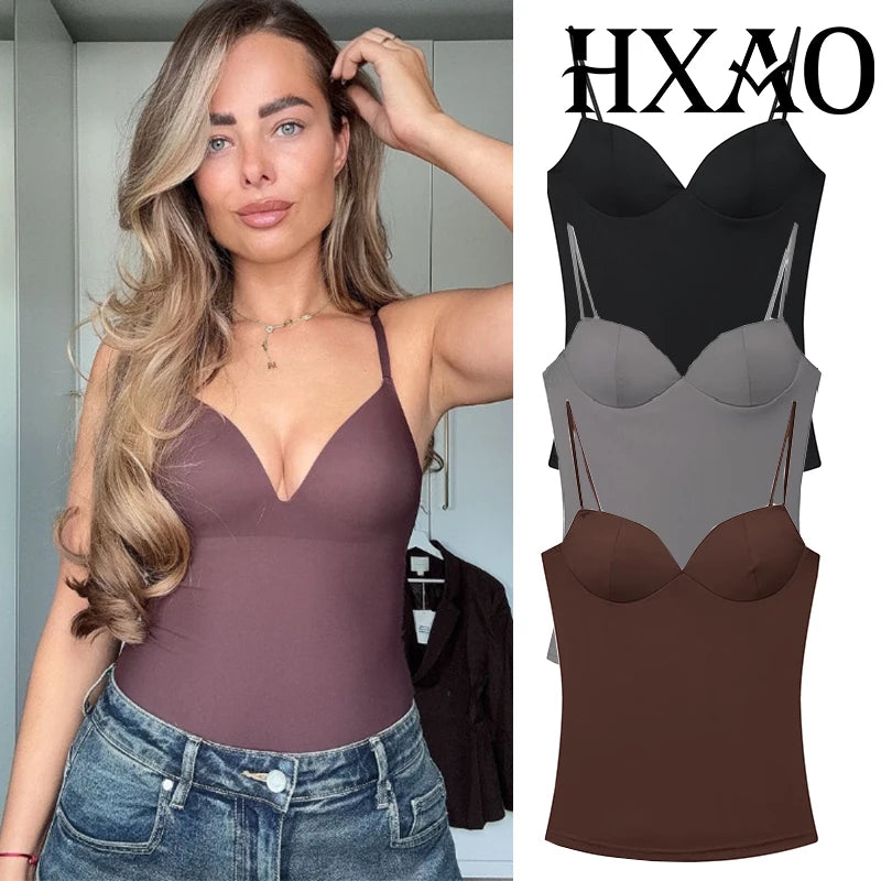 Corset Crop Camisole Top | Wovetsa
