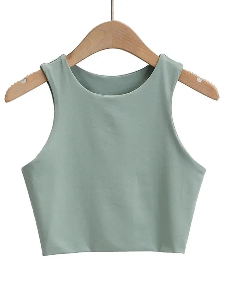 Backless Slim Tank Top | Wovetsa