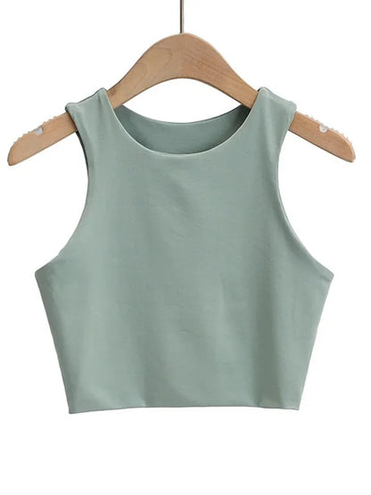 Backless Slim Tank Top | Wovetsa
