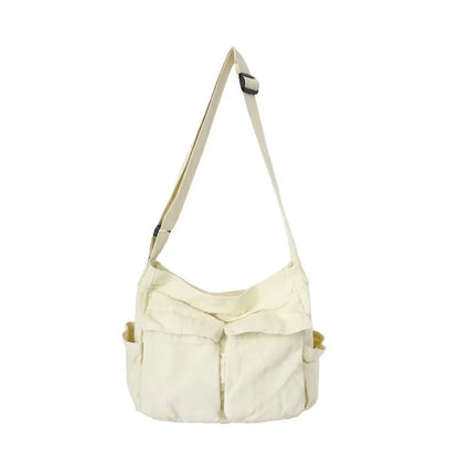 Retro Canvas Messenger Bag | Wovetsa