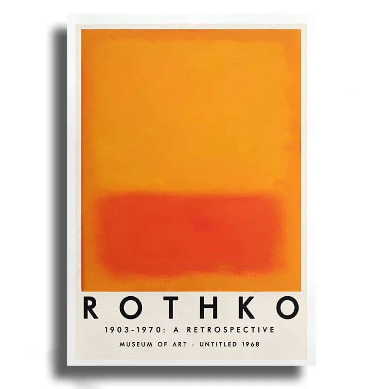 Abstract Art Poster Print Yayoi Kusama Matisse Rothko | Wovetsa