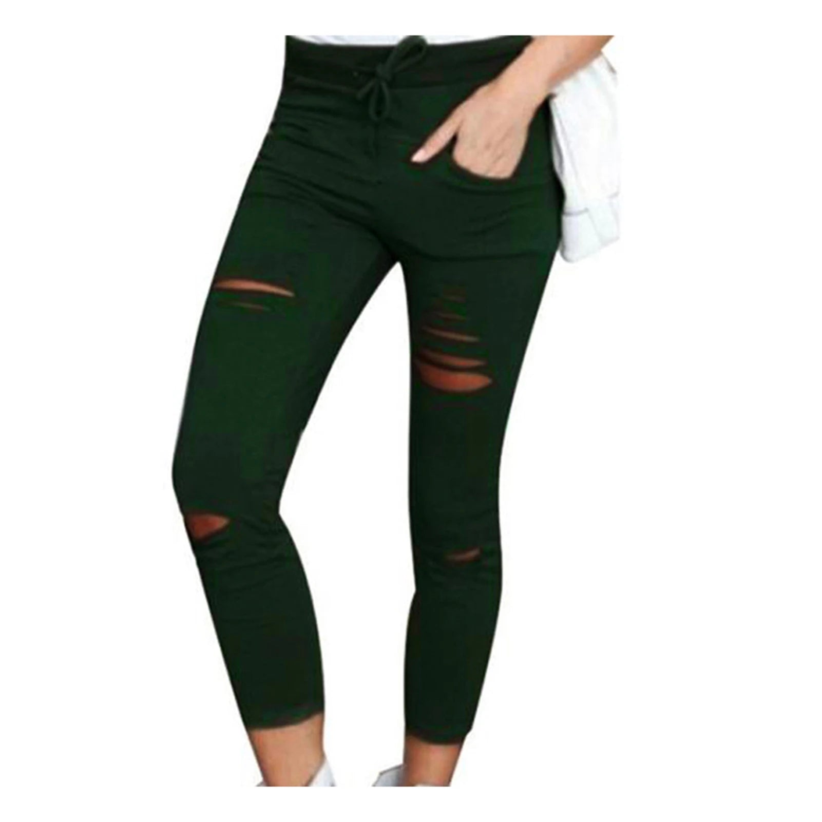 High-Waist Slim Pencil Pants | Wovetsa