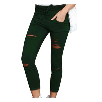 High-Waist Slim Pencil Pants | Wovetsa