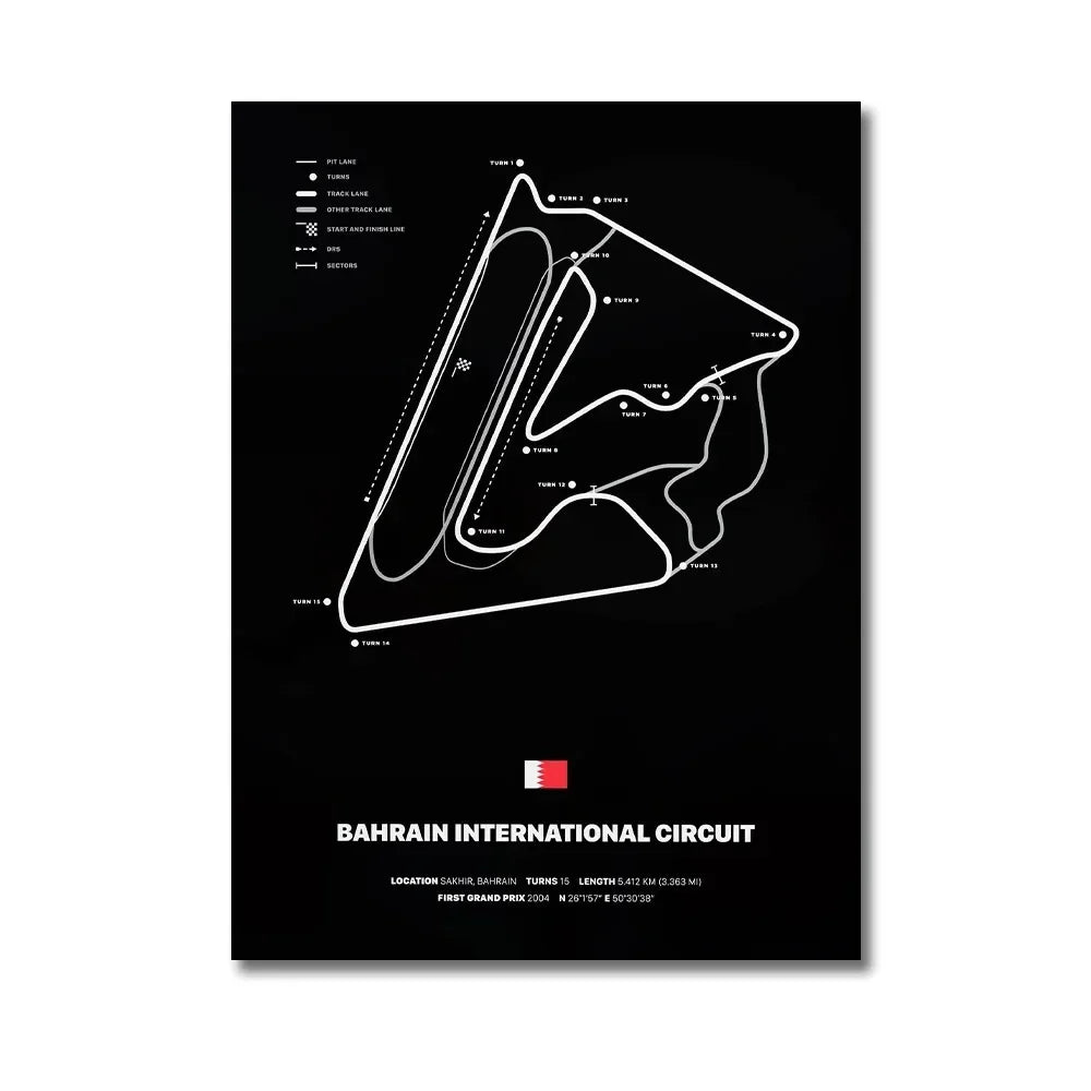 Formula 1 Racing Canvas Wall Art Print | Wovetsa