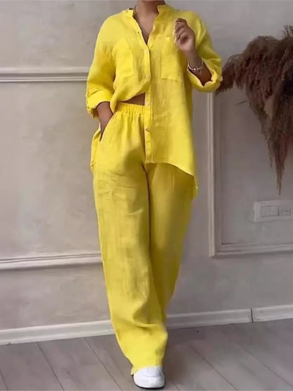 Women's Cotton Linen 2-Piece Set | Wovetsa