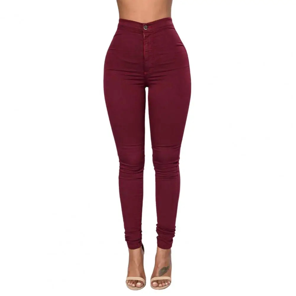 High-Waist Slim Pencil Pants | Wovetsa