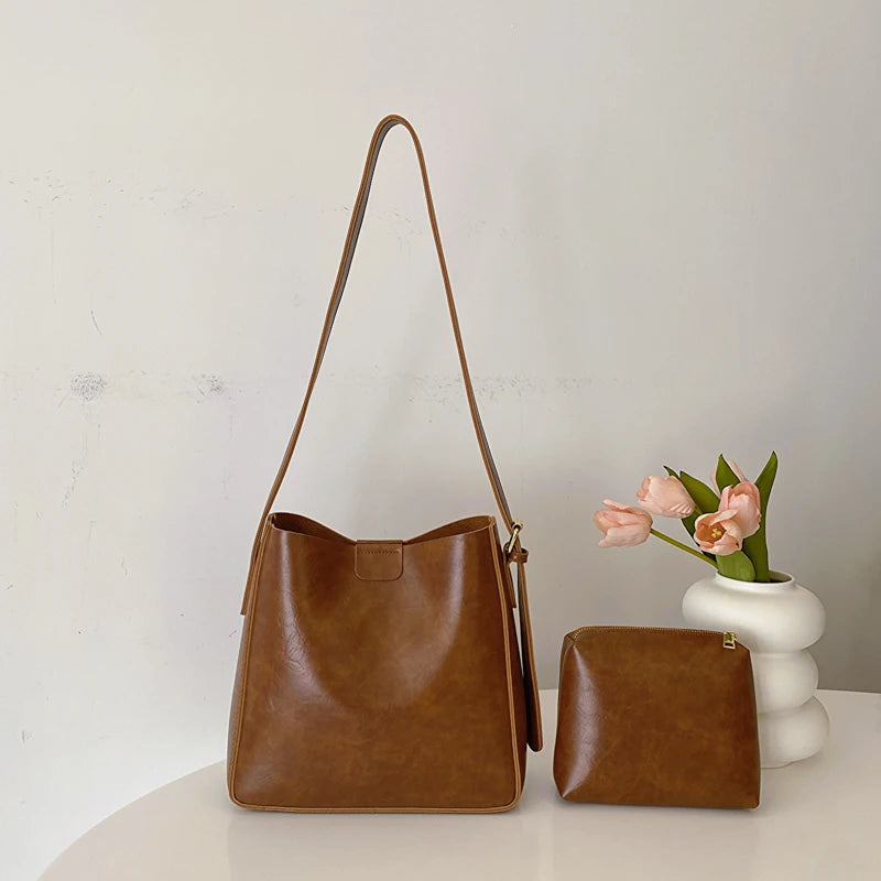 Retro Tote Bag & Small Purse Set | Wovetsa