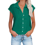 Loose Short Sleeve Casual Shirt | Wovetsa