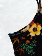 Rose Floral Spaghetti Strap Maxi Dress | Wovetsa