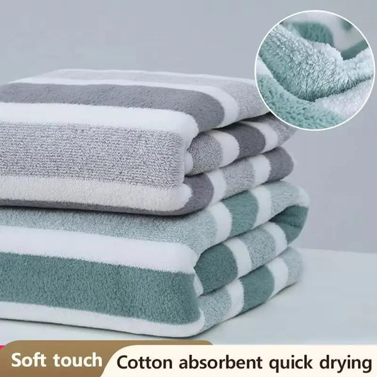 Thickened Coral Fleece Bath Towel Soft & Absorbent | Wovetsa