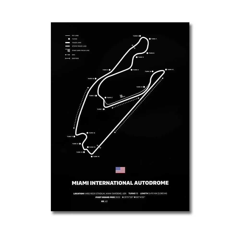 Formula 1 Racing Canvas Wall Art Print | Wovetsa