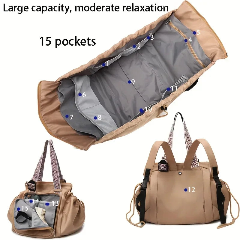 Large Capacity Oxford Convertible Gym & Travel Bag | Wovetsa