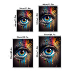 Abstract Eye Features Canvas Wall Art | Wovetsa