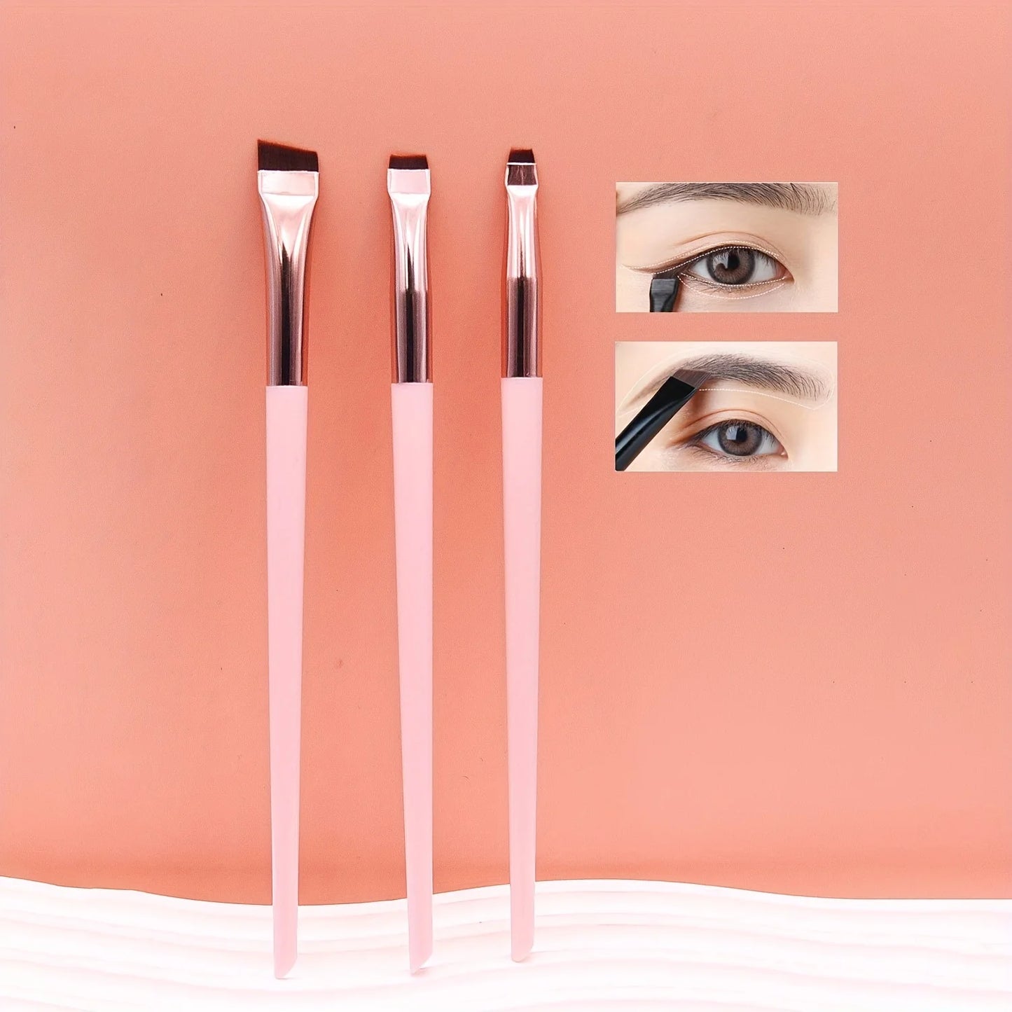 3-Piece Precision Makeup Brush Set | Wovetsa