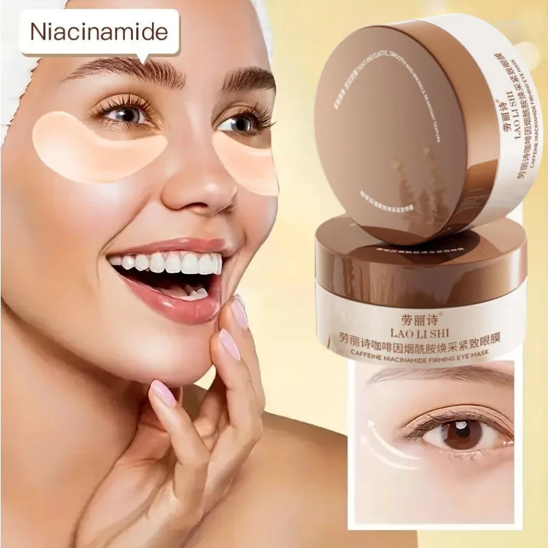 Caffeine & Niacinamide Eye Masks 60-Pack | Wovetsa