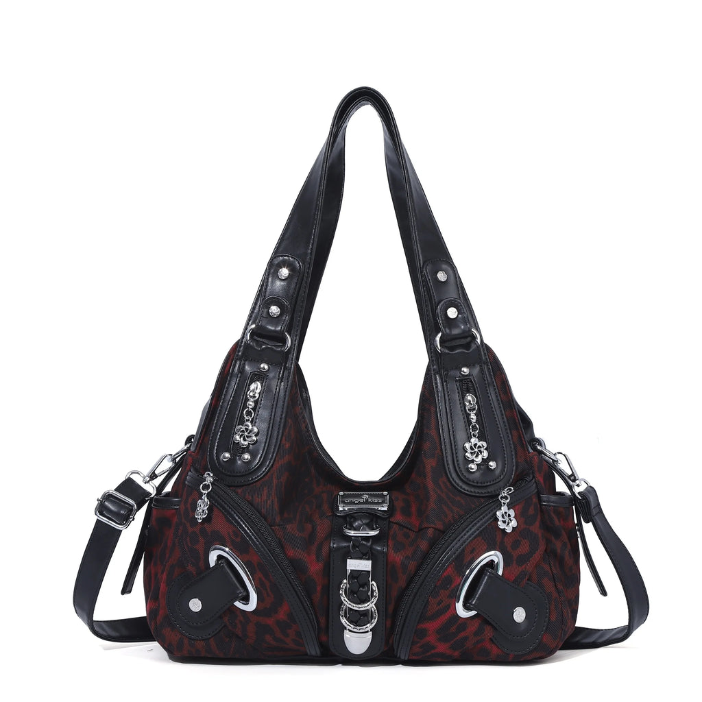 Leopard Print Hobo Shoulder Bag | Wovetsa