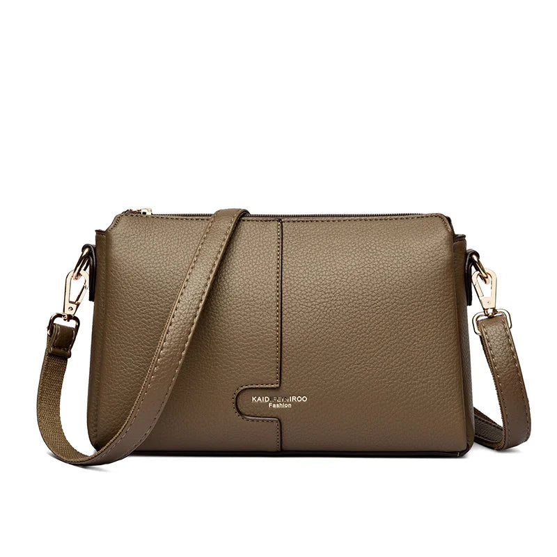 Soft PU Leather Flap Shoulder Bag | Wovetsa