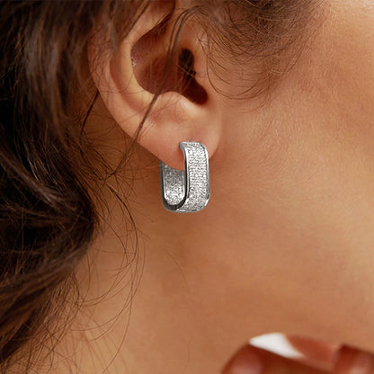 CZ Hoop Earrings | Wovetsa