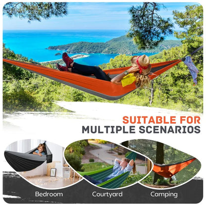 Lightweight Portable Camping Hammock with Tree Straps | Wovetsa