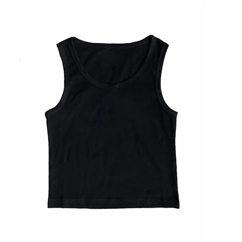 Y2K Bow-Trim Crop Tank Top | Wovetsa